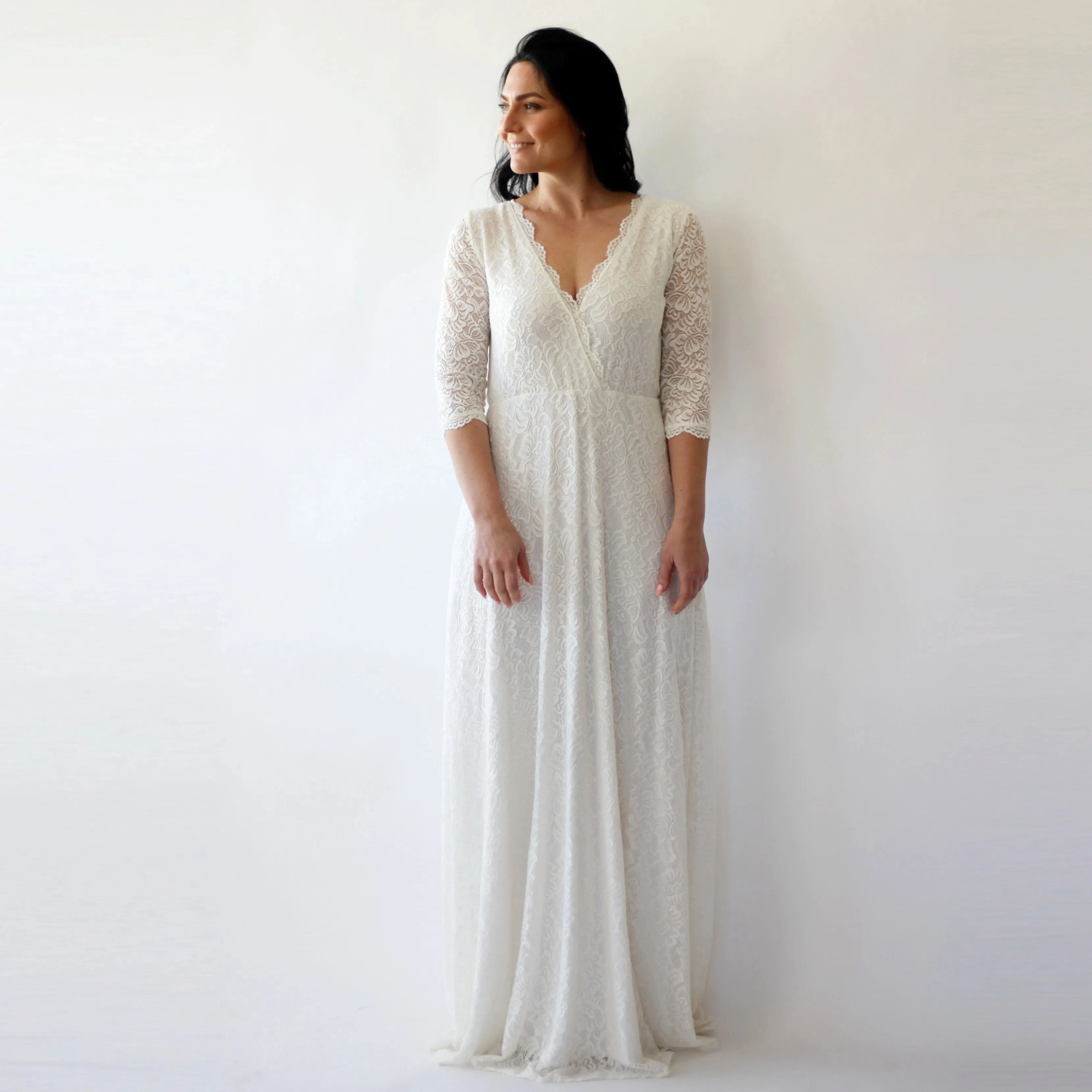 Curvy dress with pockets #1273