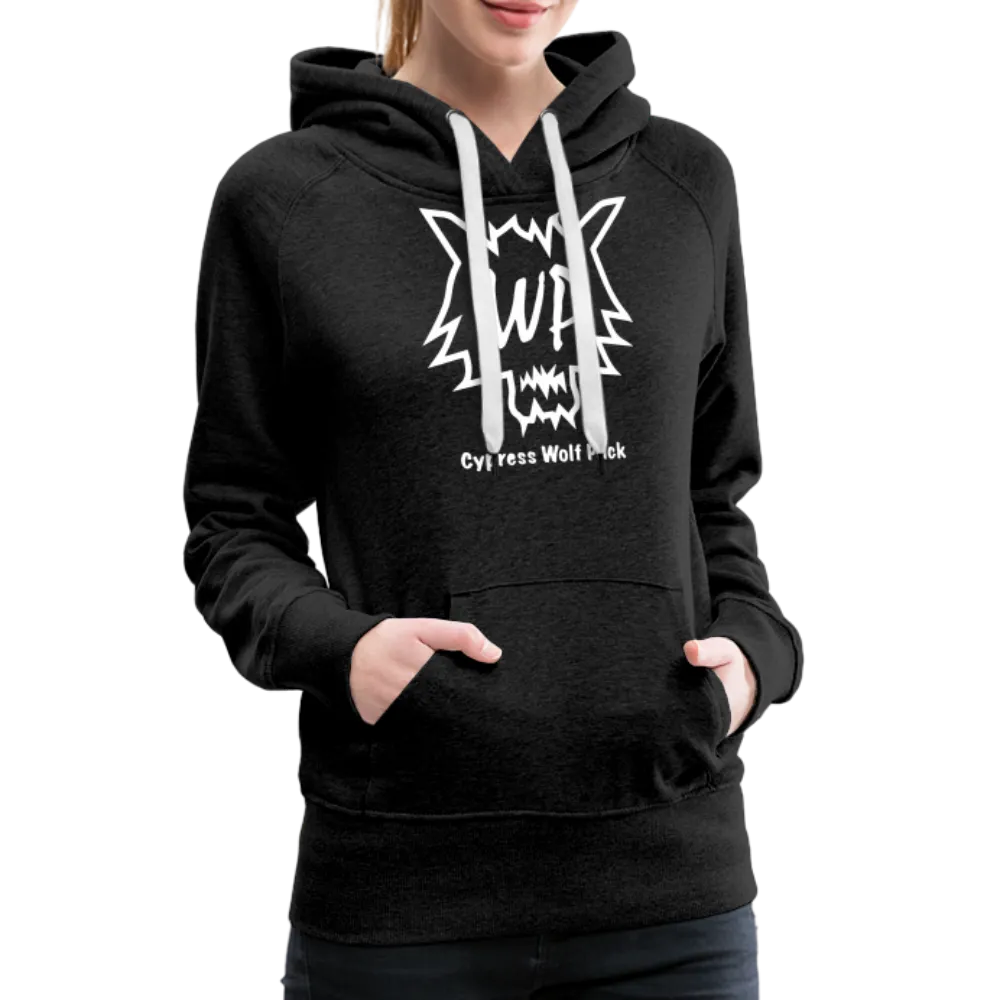 Cypress Wolf Pack White- Women’s Premium Hoodie