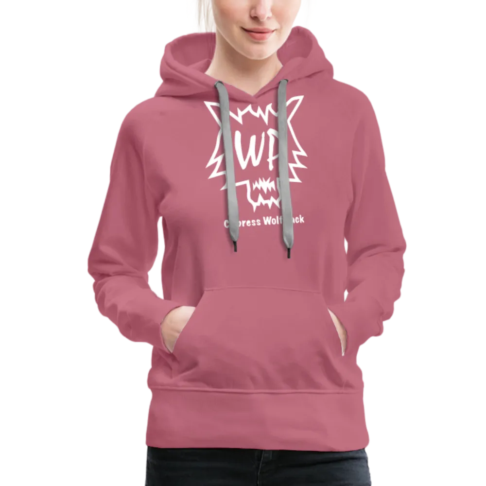 Cypress Wolf Pack White- Women’s Premium Hoodie