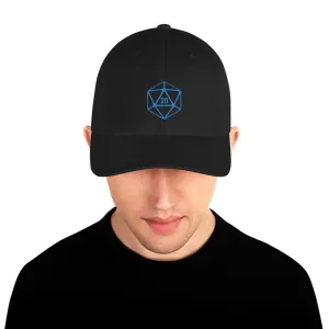 D20 Classic Teal Crit Structured Twill Flexfit Cap
