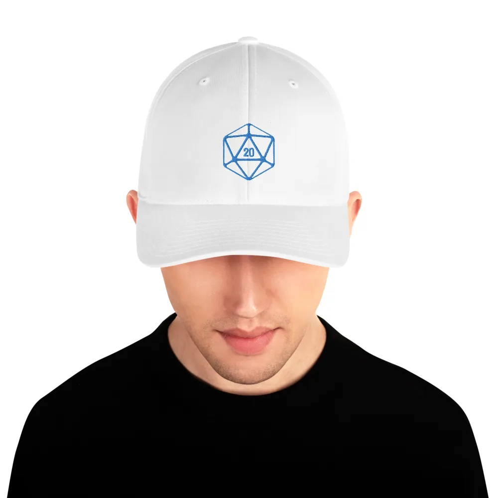 D20 Classic Teal Crit Structured Twill Flexfit Cap