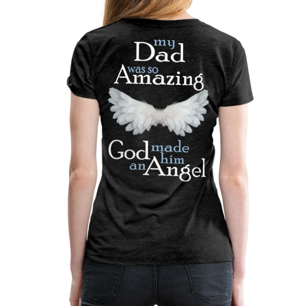 Dad Amazing Angel Women’s Premium T-Shirt