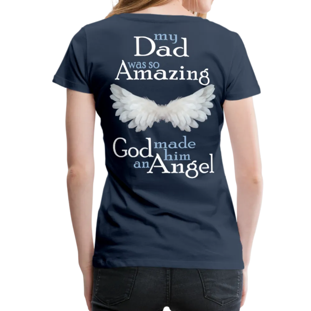 Dad Amazing Angel Women’s Premium T-Shirt