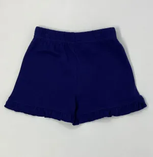 Dark Royal Girl's Ruffled Shorts