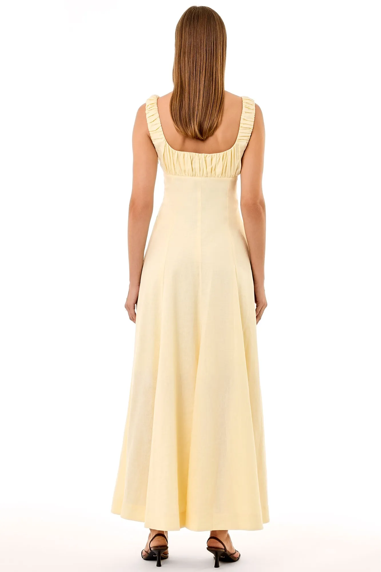 DINA DRESS - CUSTARD