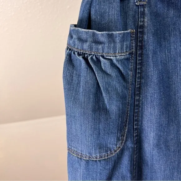 DKNY JEANS Y2K Vintage Denim Dress w/Denim Woven Belt. 100% Cotton. Size Medium