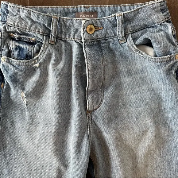 DL1961 Jerry High Rise Vintage Straight Jeans 2 Tone 25