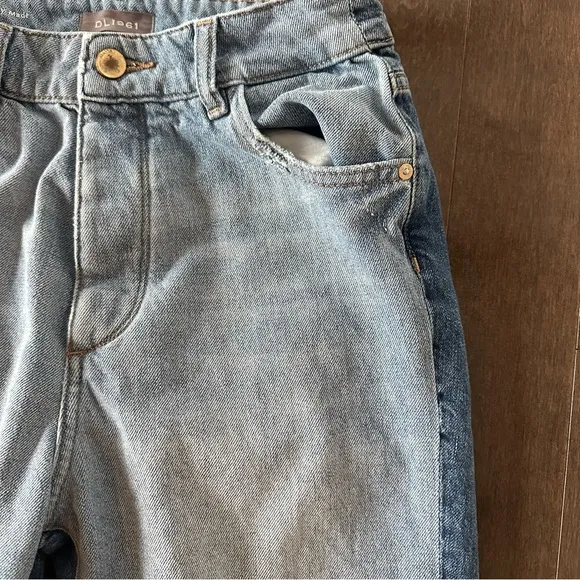 DL1961 Jerry High Rise Vintage Straight Jeans 2 Tone 25