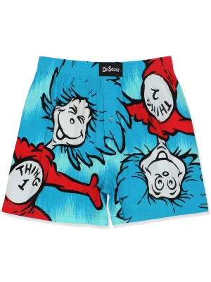 Dr. Seuss The Cat in the Hat Button Fly Boxer Shorts