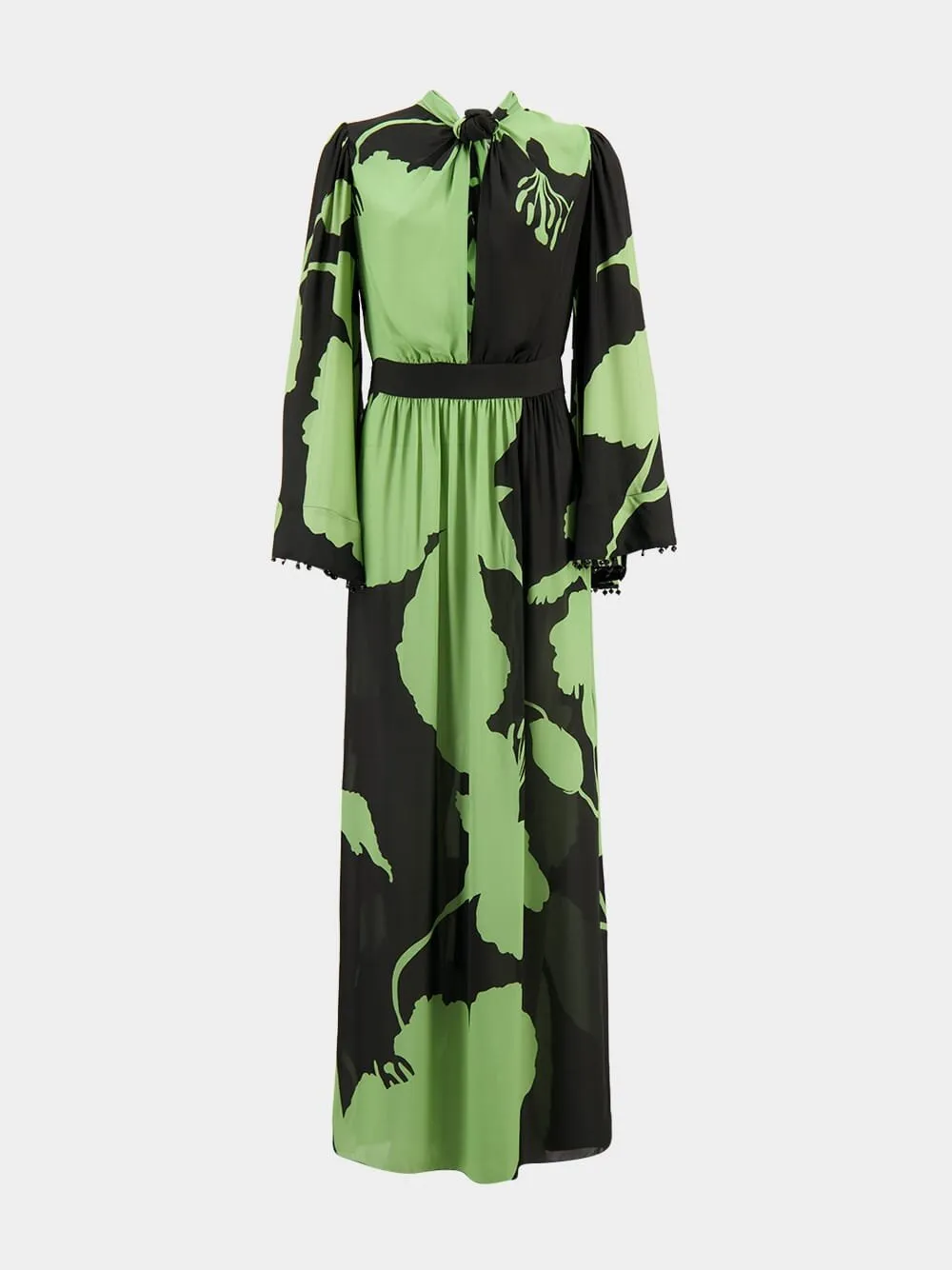 Earthy Elegance Silk Dress