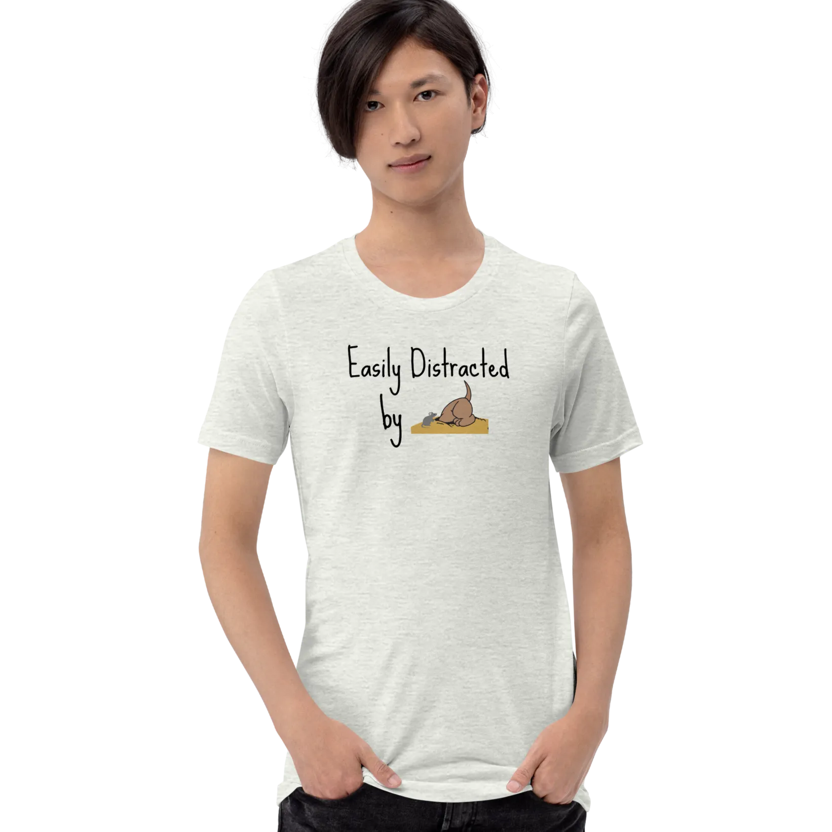 Easily Distracted by Earthdog T-Shirts - Light
