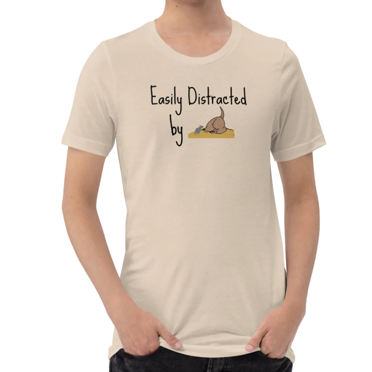 Easily Distracted by Earthdog T-Shirts - Light