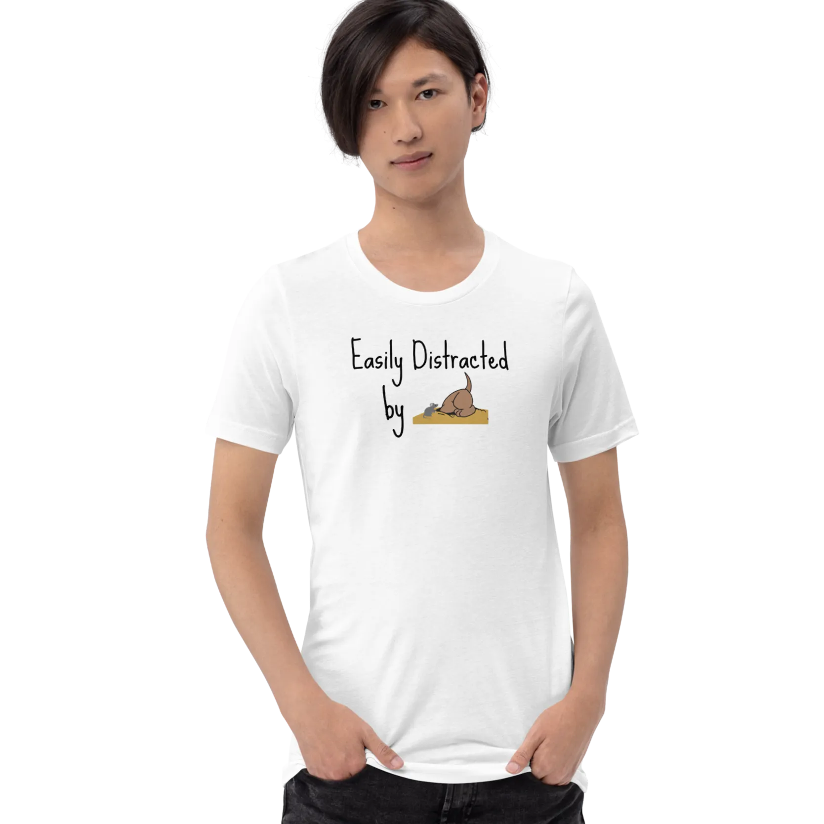 Easily Distracted by Earthdog T-Shirts - Light