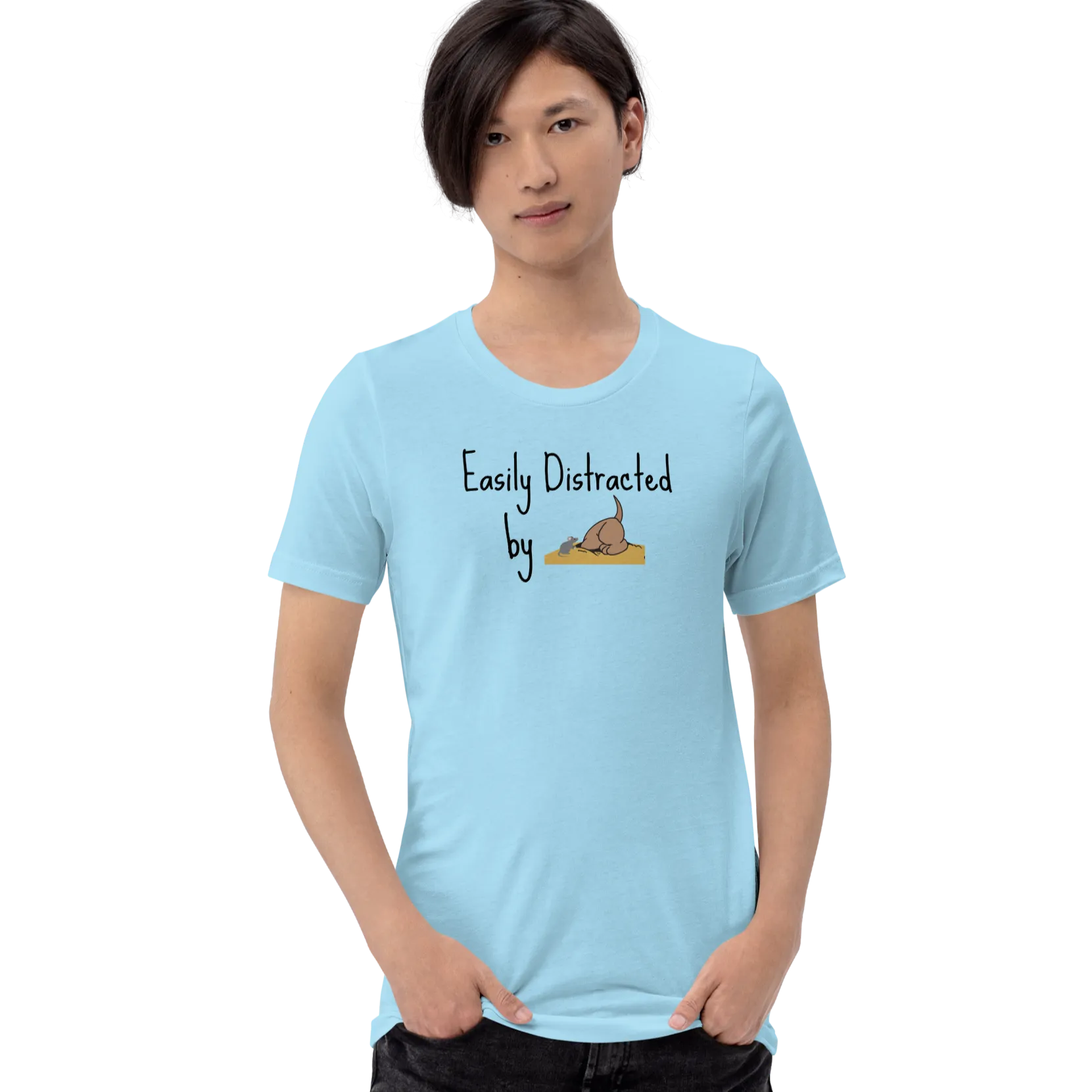 Easily Distracted by Earthdog T-Shirts - Light