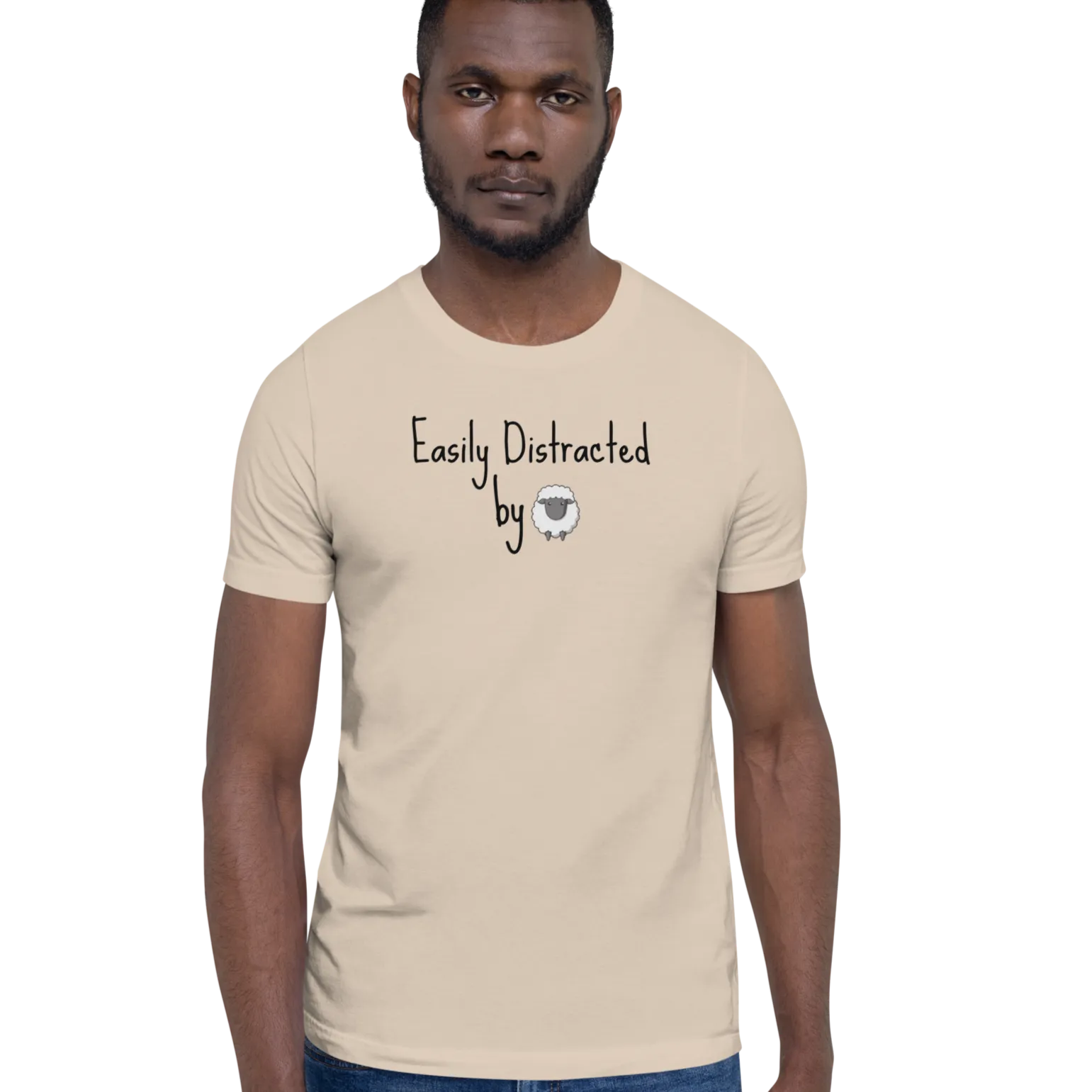 Easily Distracted by Sheep Herding T-Shirts - Light