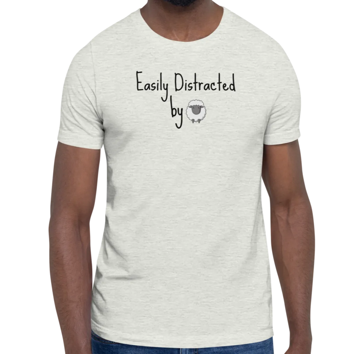 Easily Distracted by Sheep Herding T-Shirts - Light