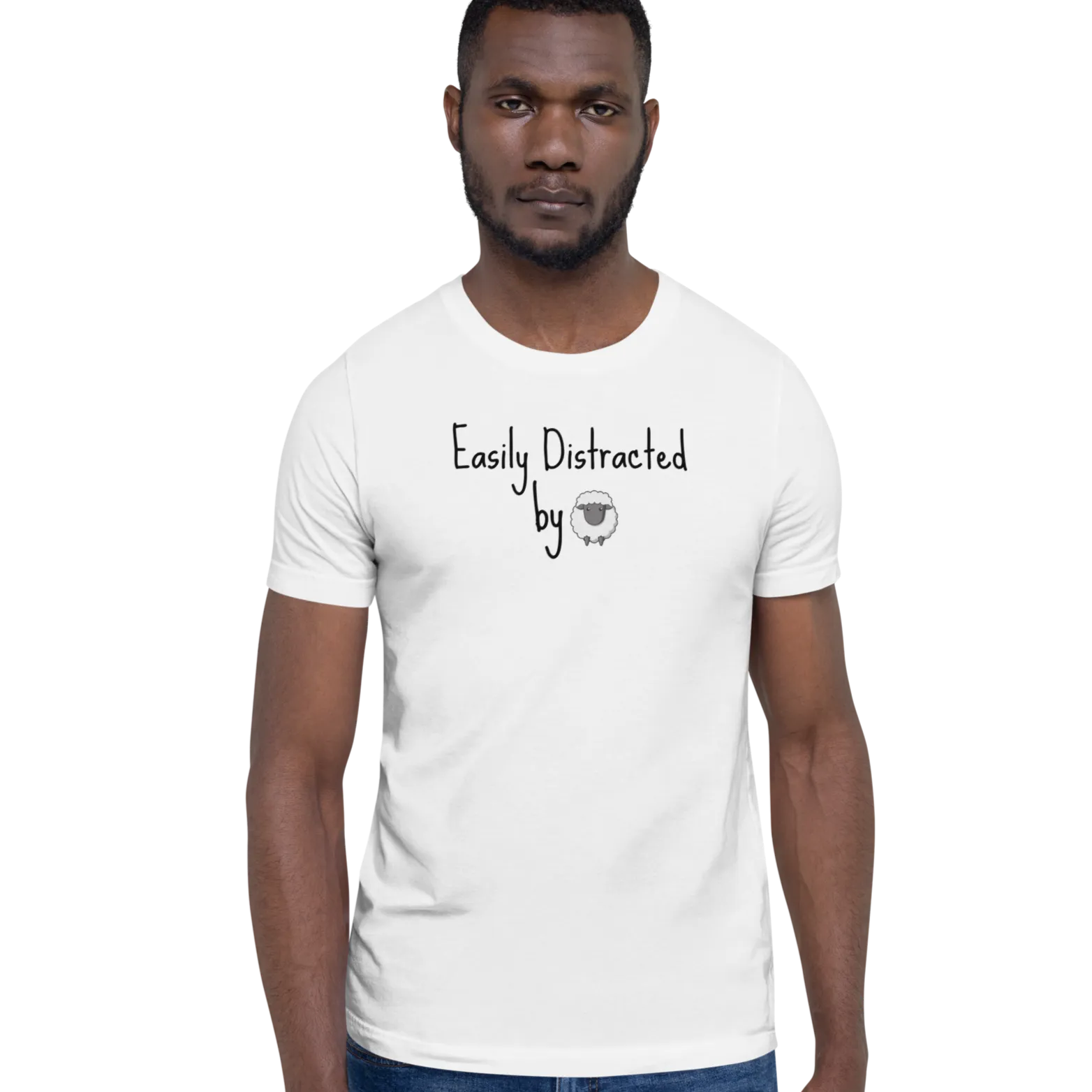 Easily Distracted by Sheep Herding T-Shirts - Light