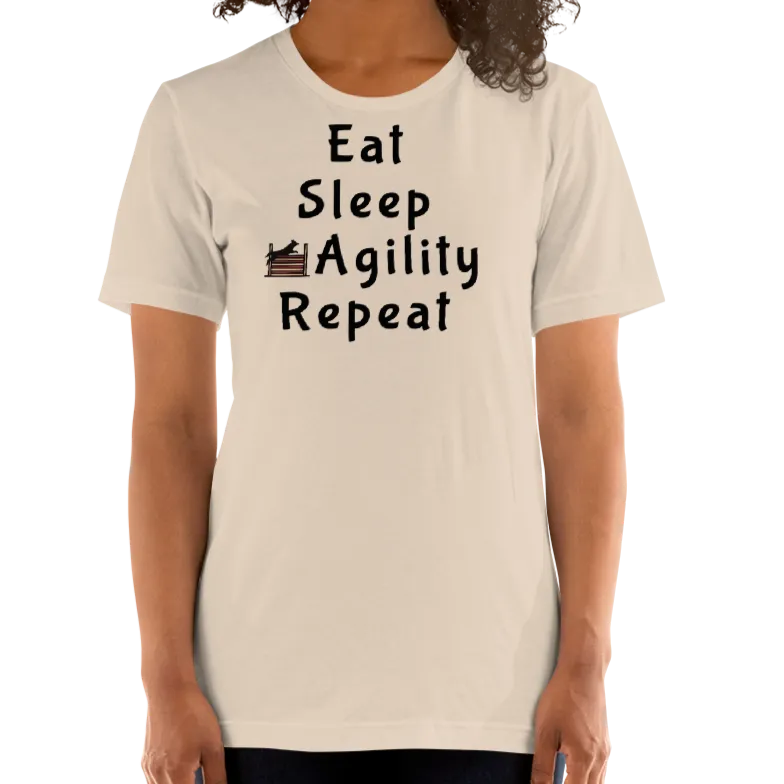 Eat Sleep Agility Repeat with Jump T-Shirt - Light