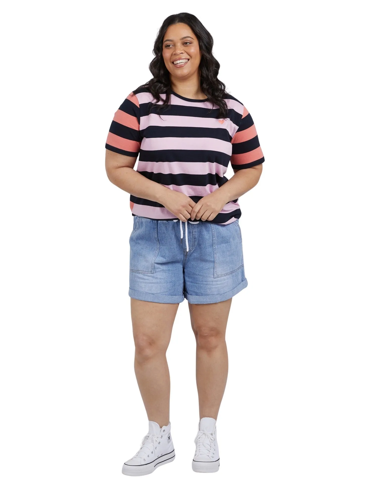 Elm - Emma Denim Short - Mid Blue Wash