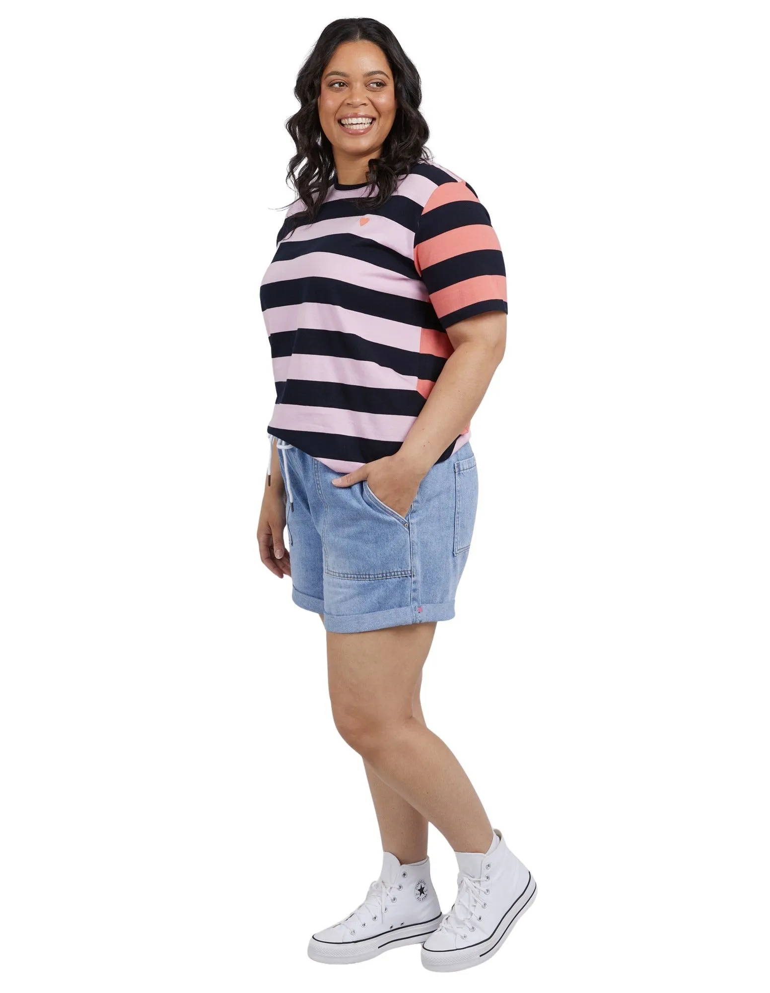 Elm - Emma Denim Short - Mid Blue Wash