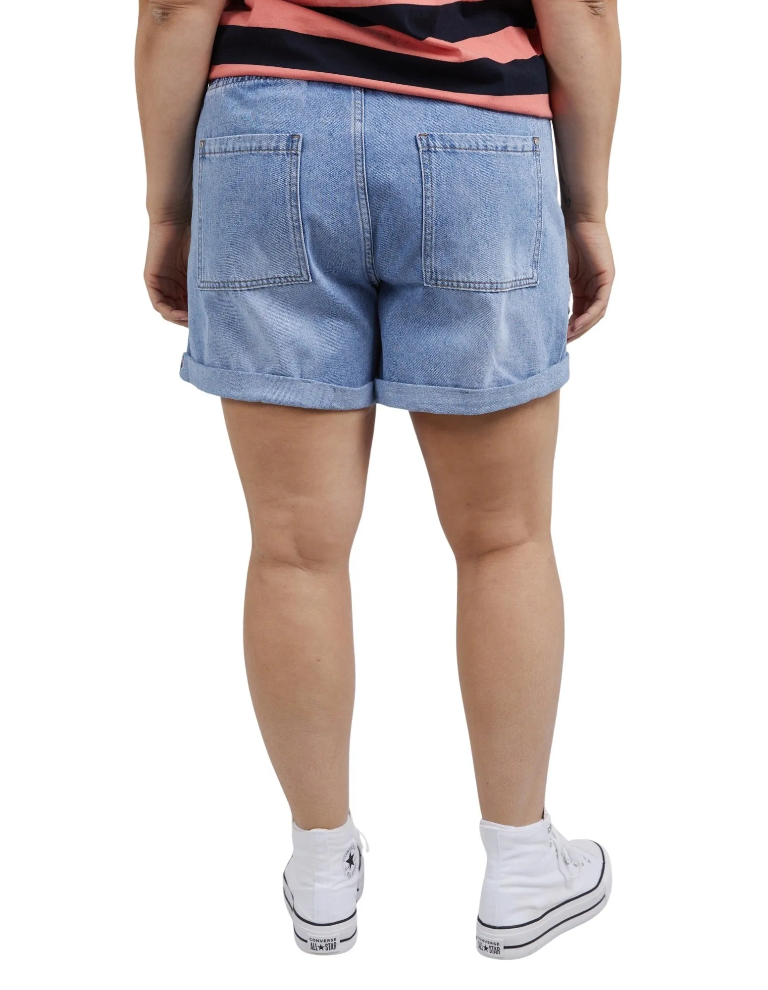 Elm - Emma Denim Short - Mid Blue Wash
