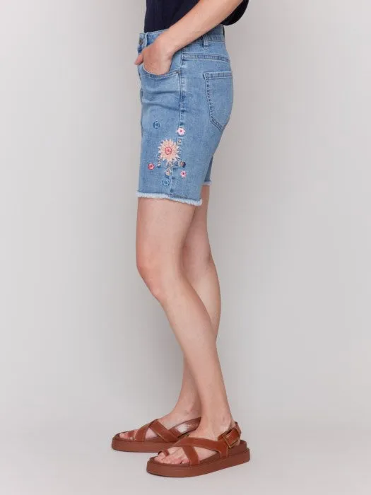 Embroidered Shorts