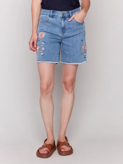 Embroidered Shorts
