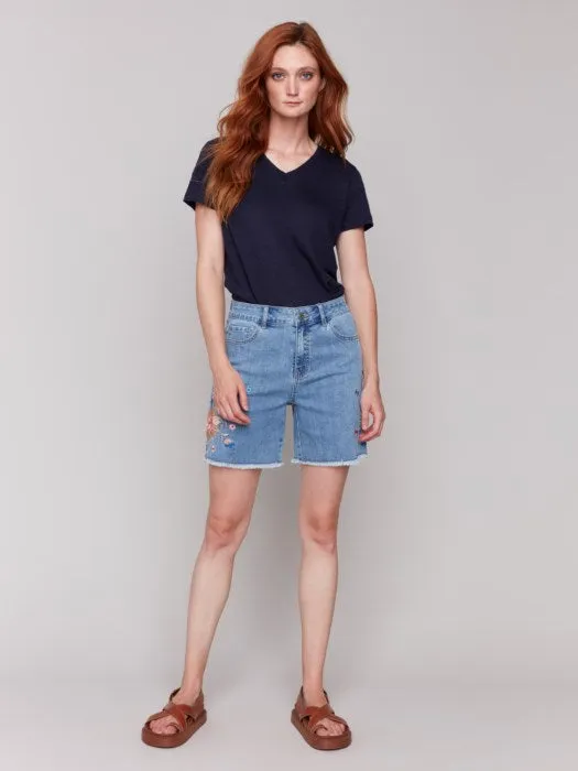 Embroidered Shorts