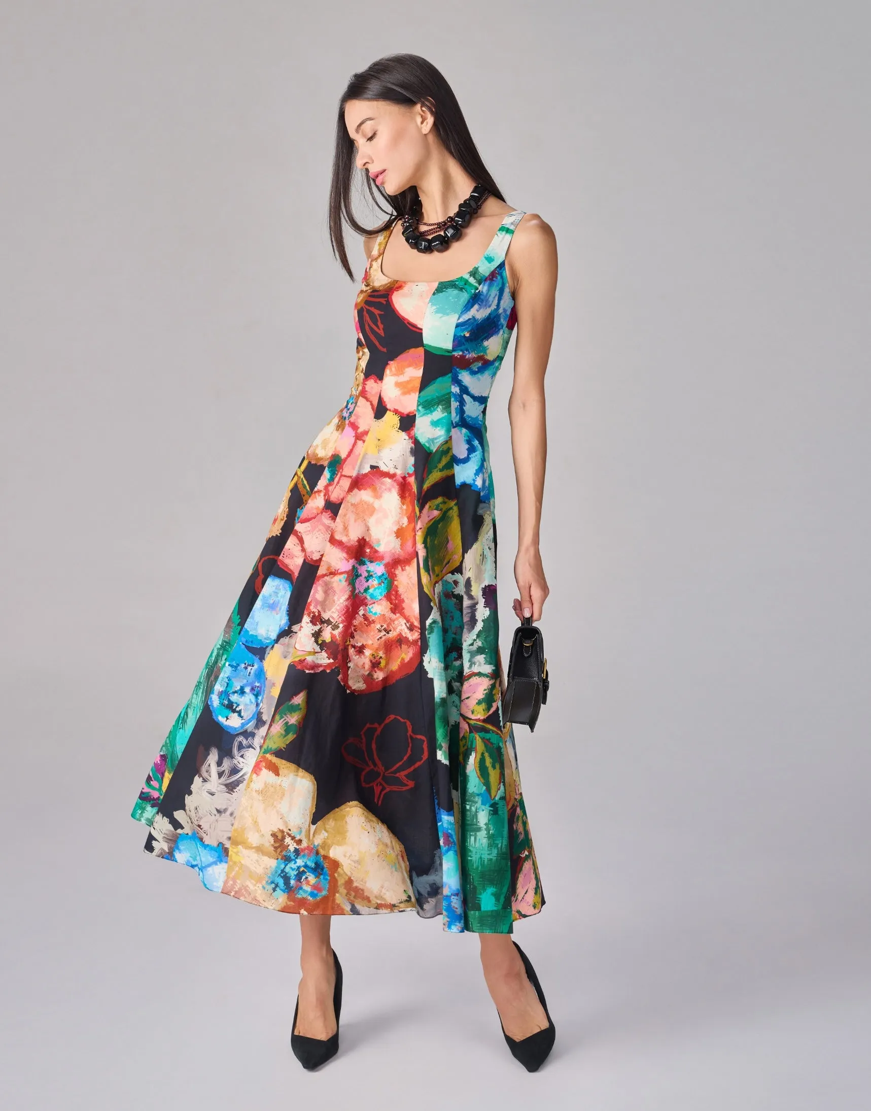 Emily floral midi dress