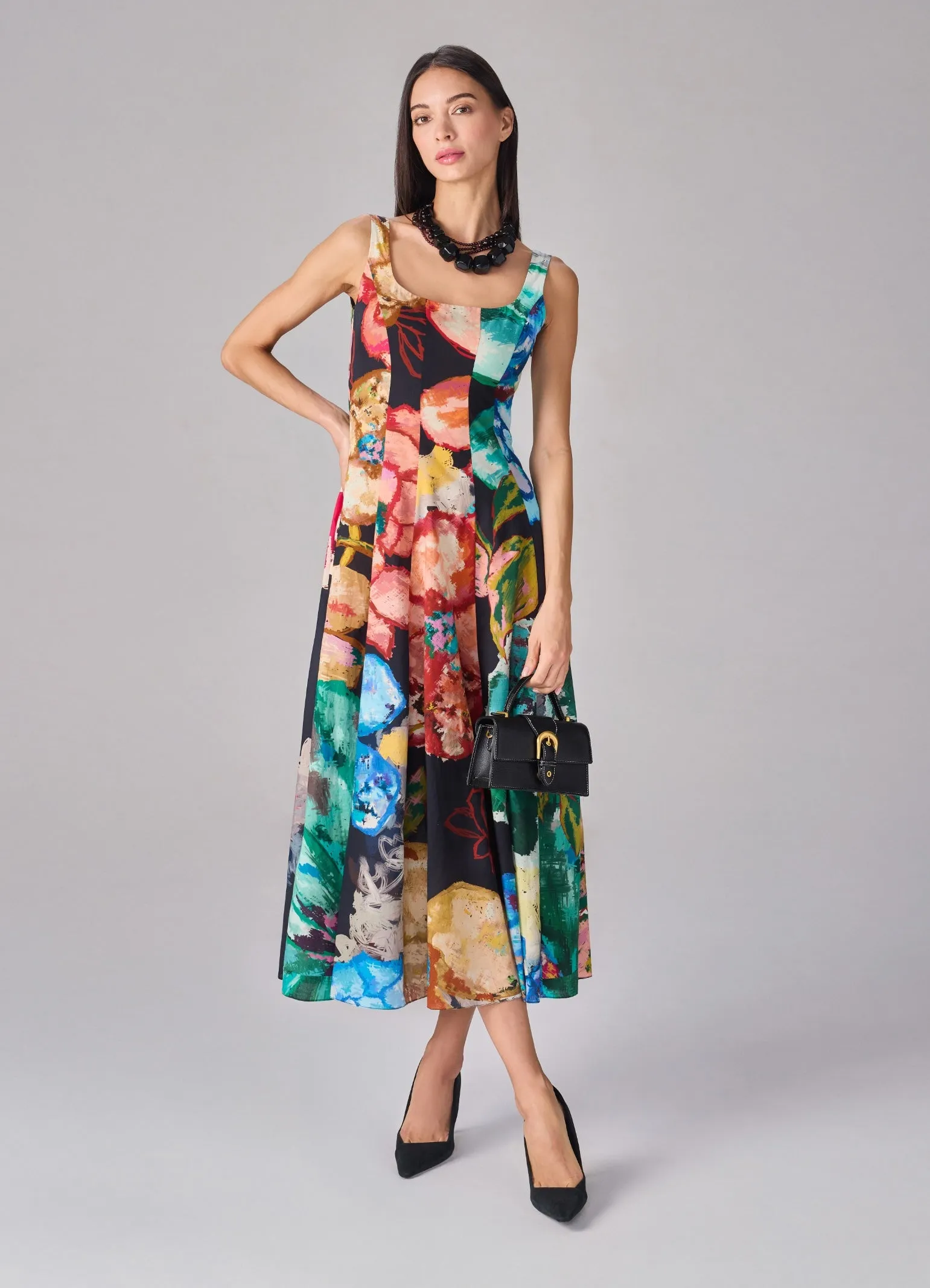 Emily floral midi dress