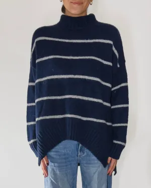 Emma Striped Turtleneck Sweater