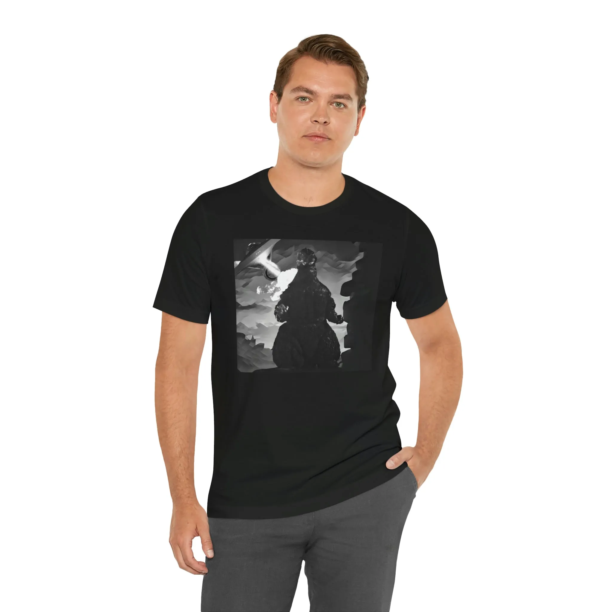Enterprise vs Godzilla Short Sleeve Tee