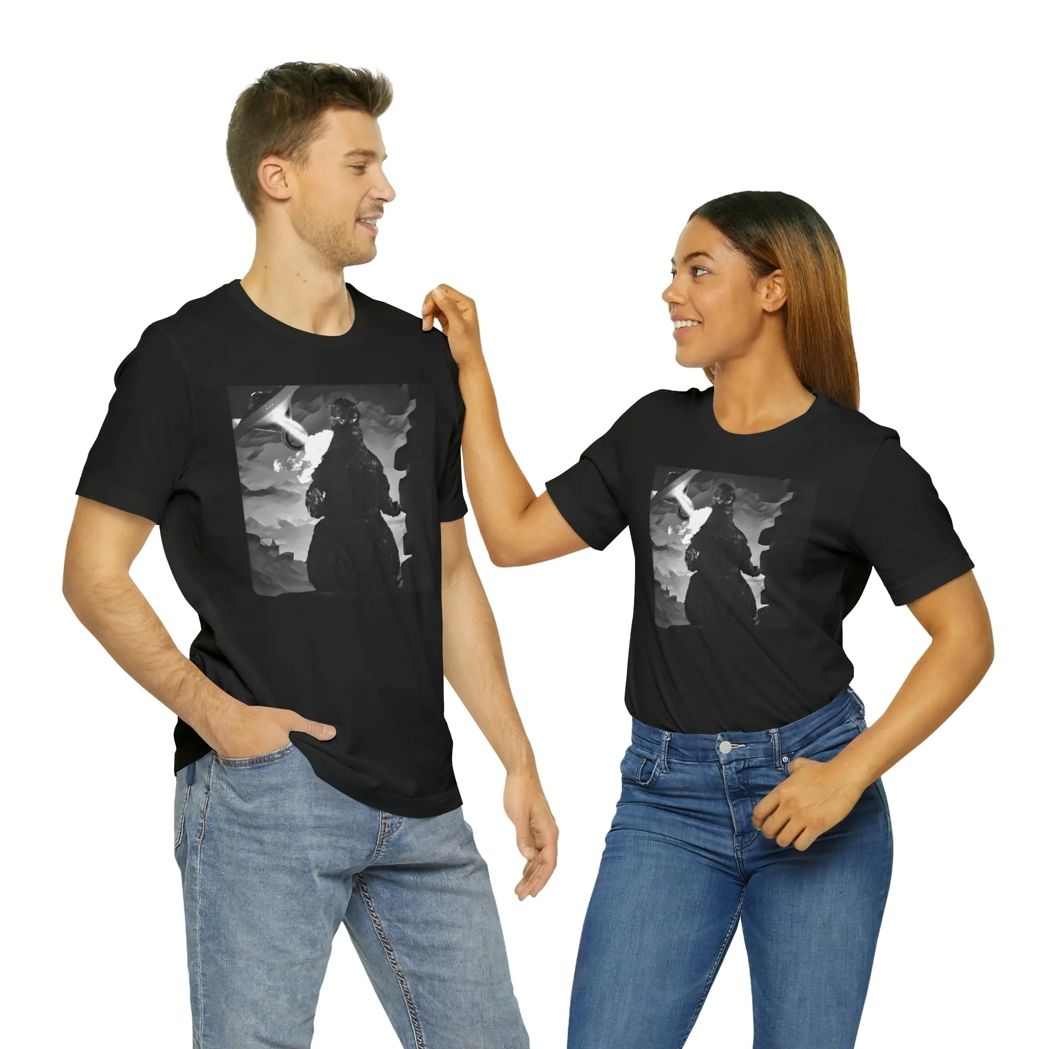 Enterprise vs Godzilla Short Sleeve Tee