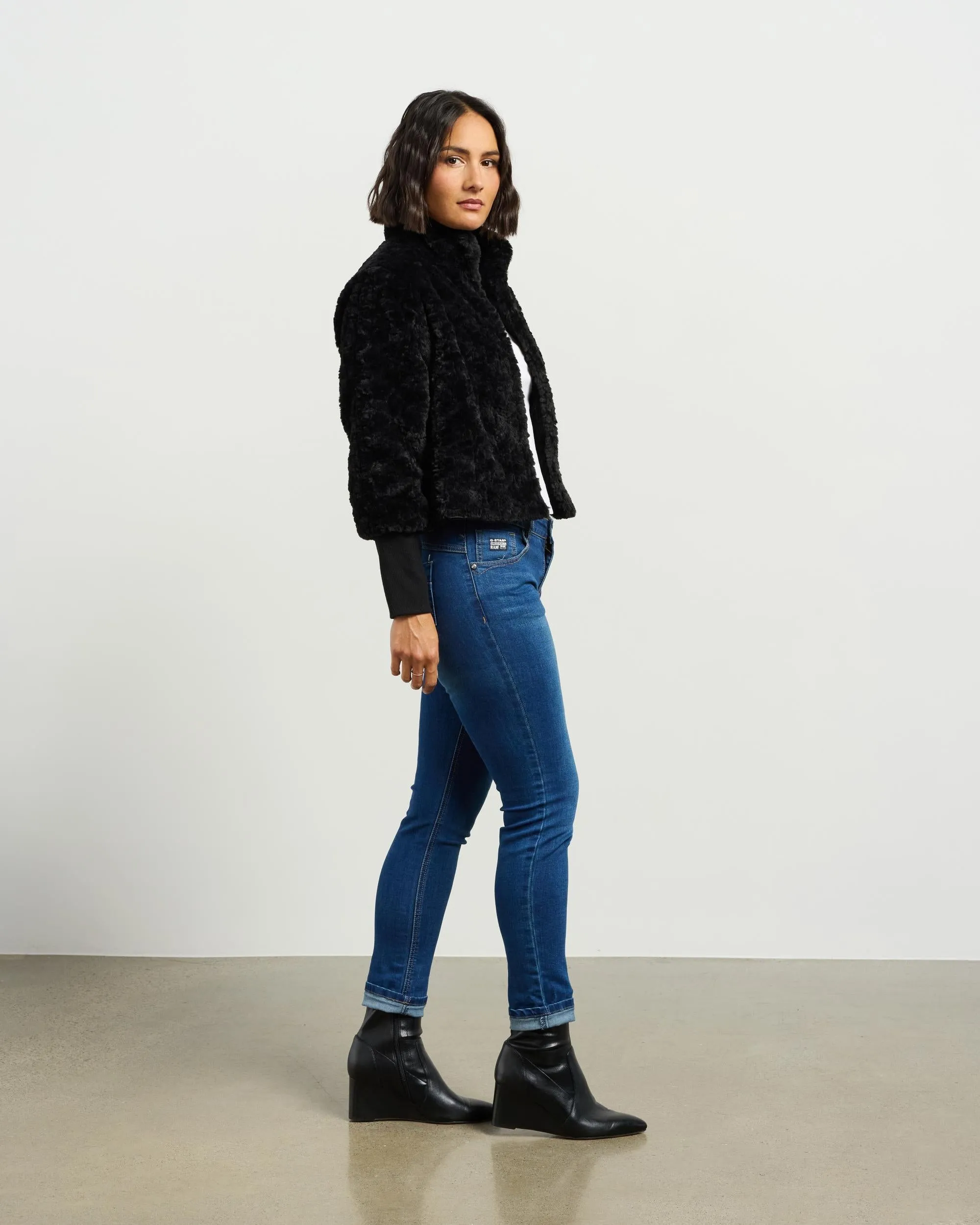 Et Alia Vintage Fur Jacket - Black
