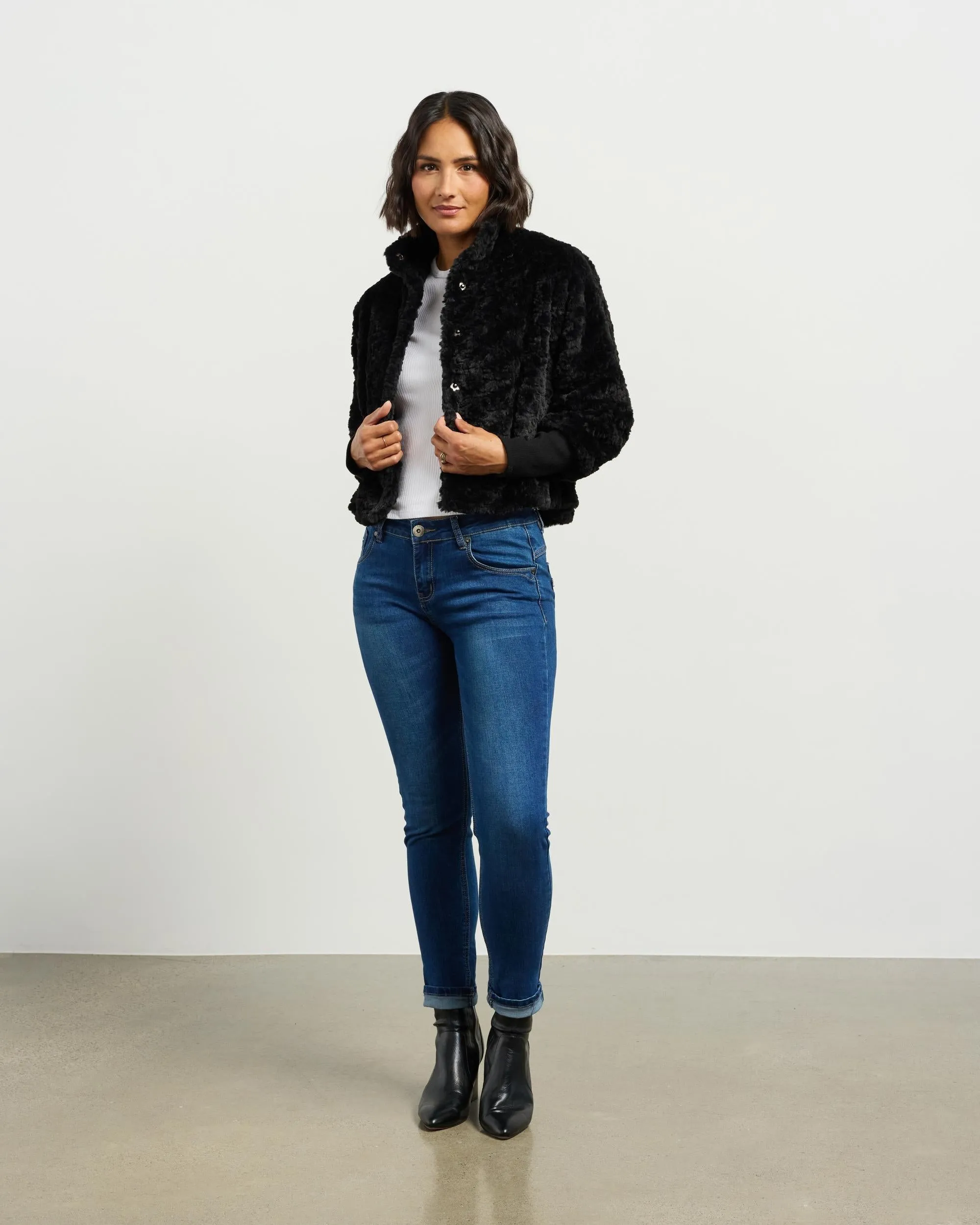 Et Alia Vintage Fur Jacket - Black