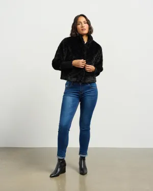 Et Alia Vintage Fur Jacket - Black