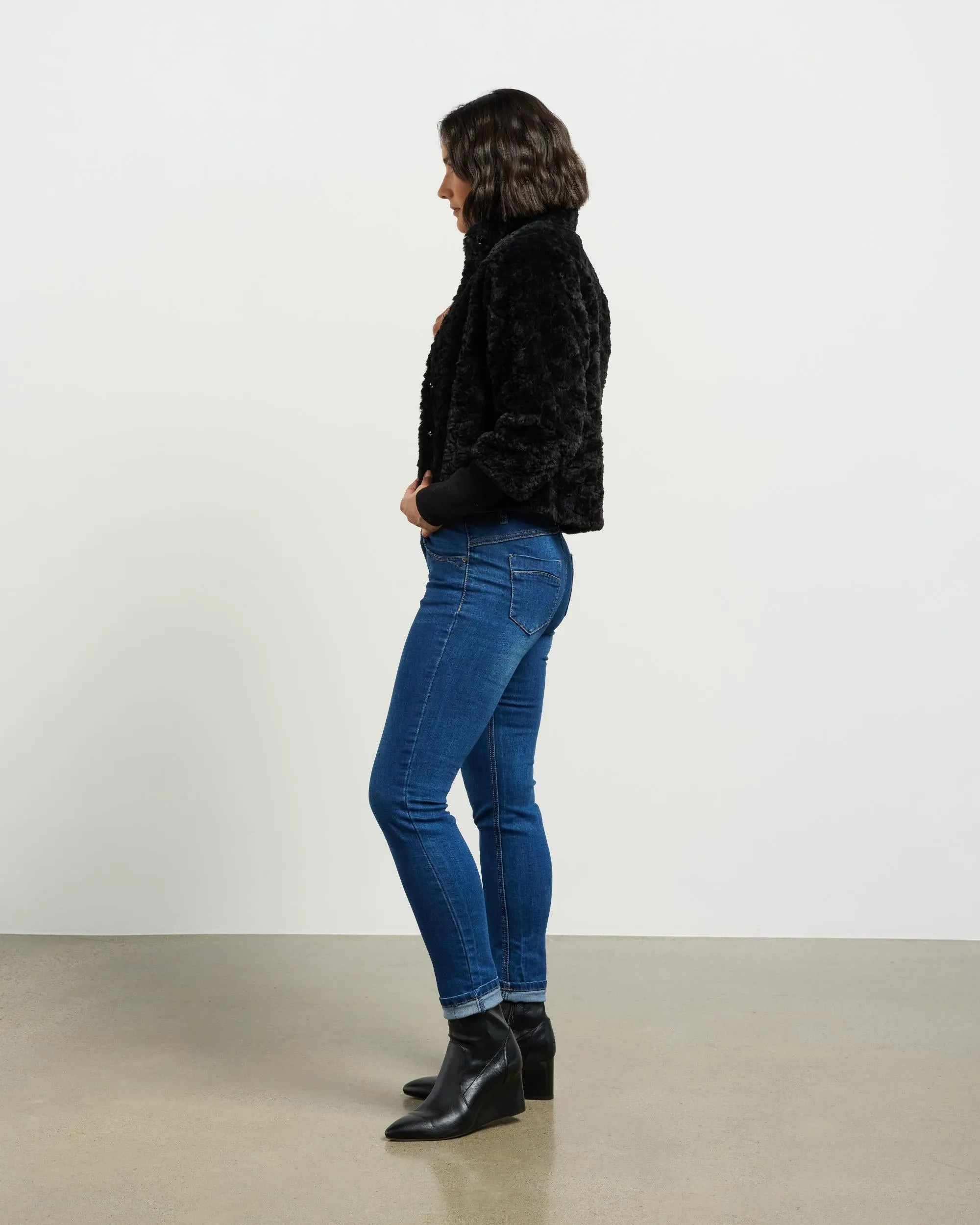 Et Alia Vintage Fur Jacket - Black