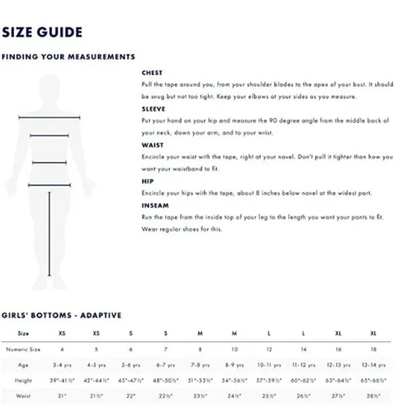 Evening Blue Adaptive Short For Girls