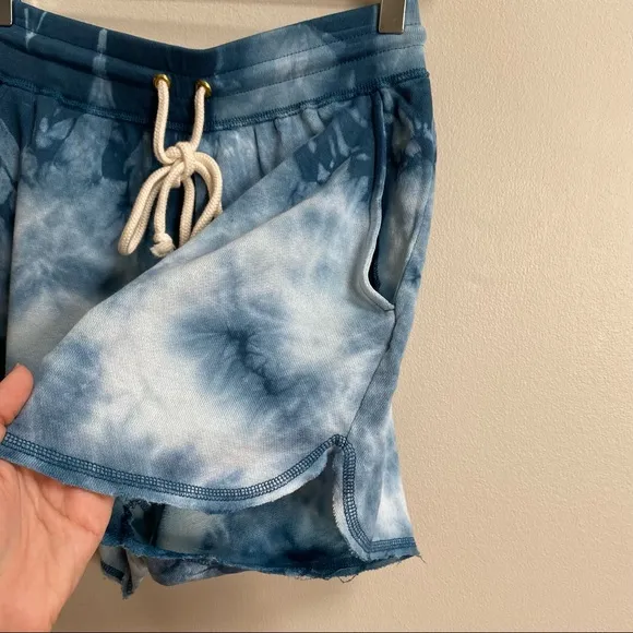 Faherty Majolica Blue Go Easy Tie Dye Shorts