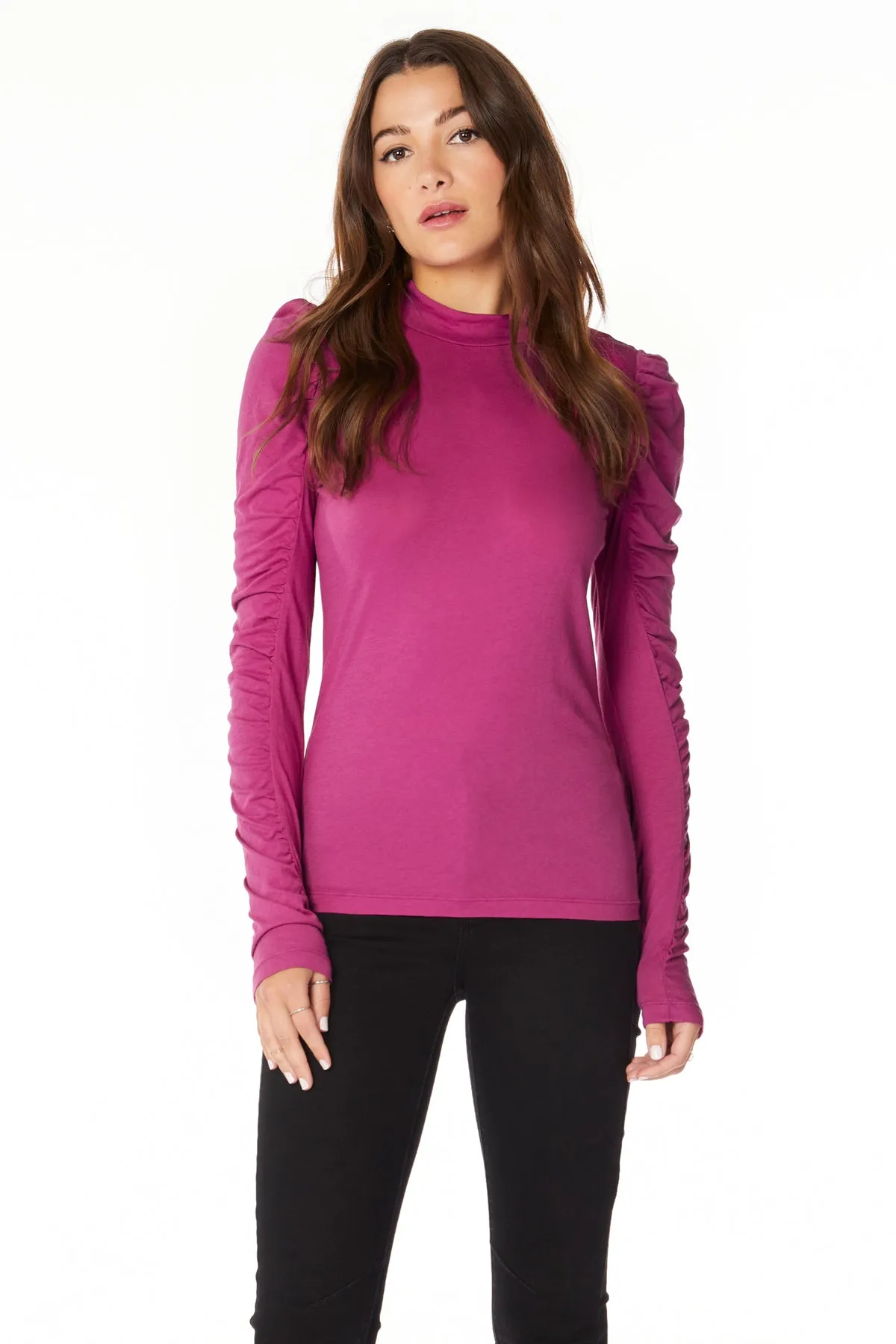 FINAL SALE Shirred Top