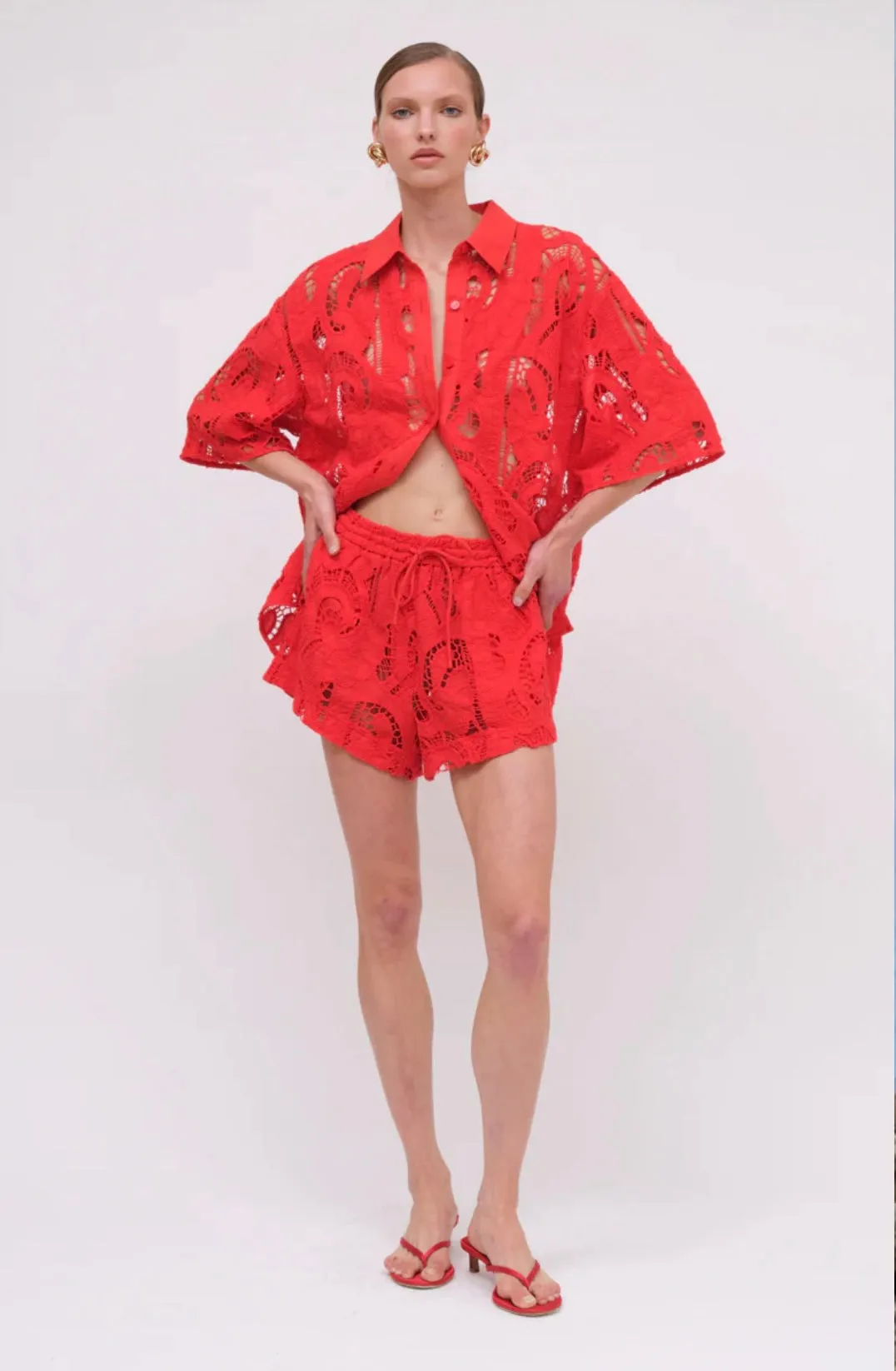 Florence Broderie Short RED