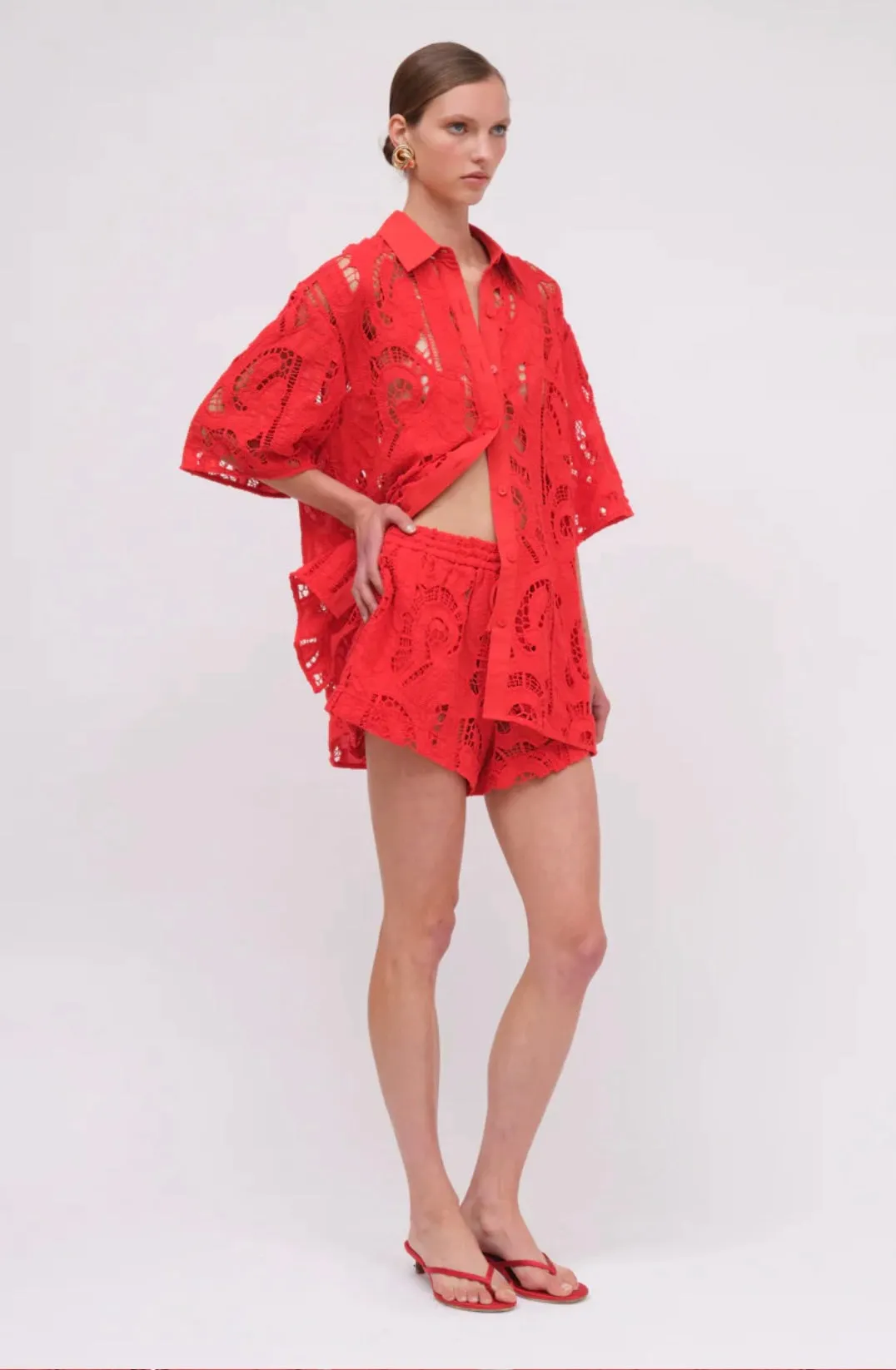 Florence Broderie Short RED