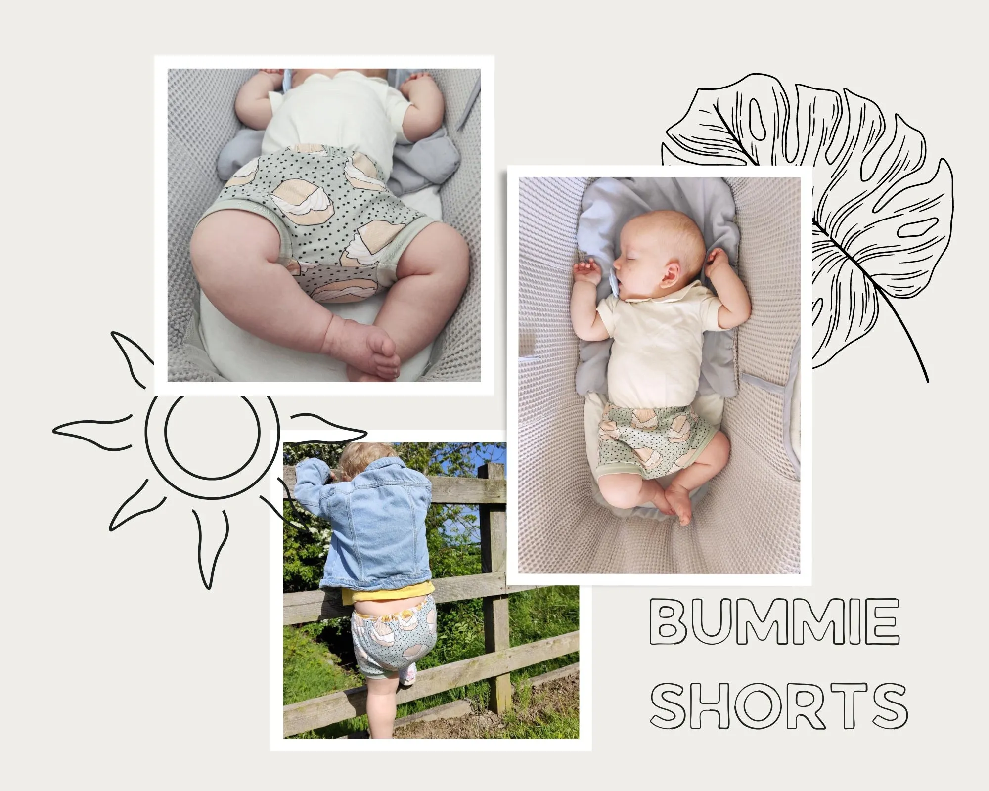 FLUFFY CLOUD BUMMIE SHORTS