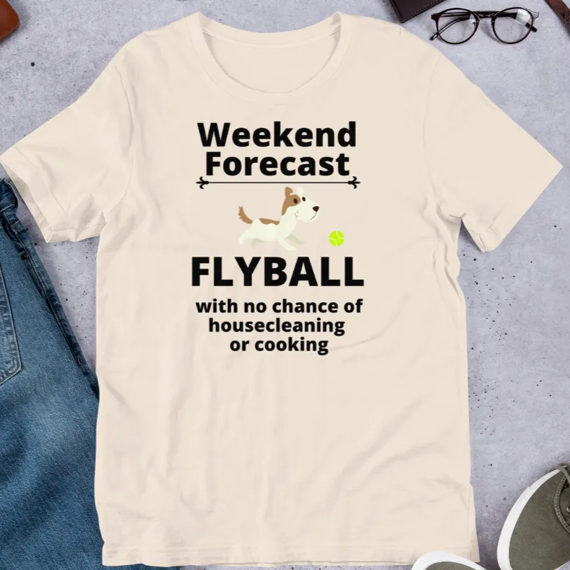 Flyball Weekend Forecast T-Shirts - Light