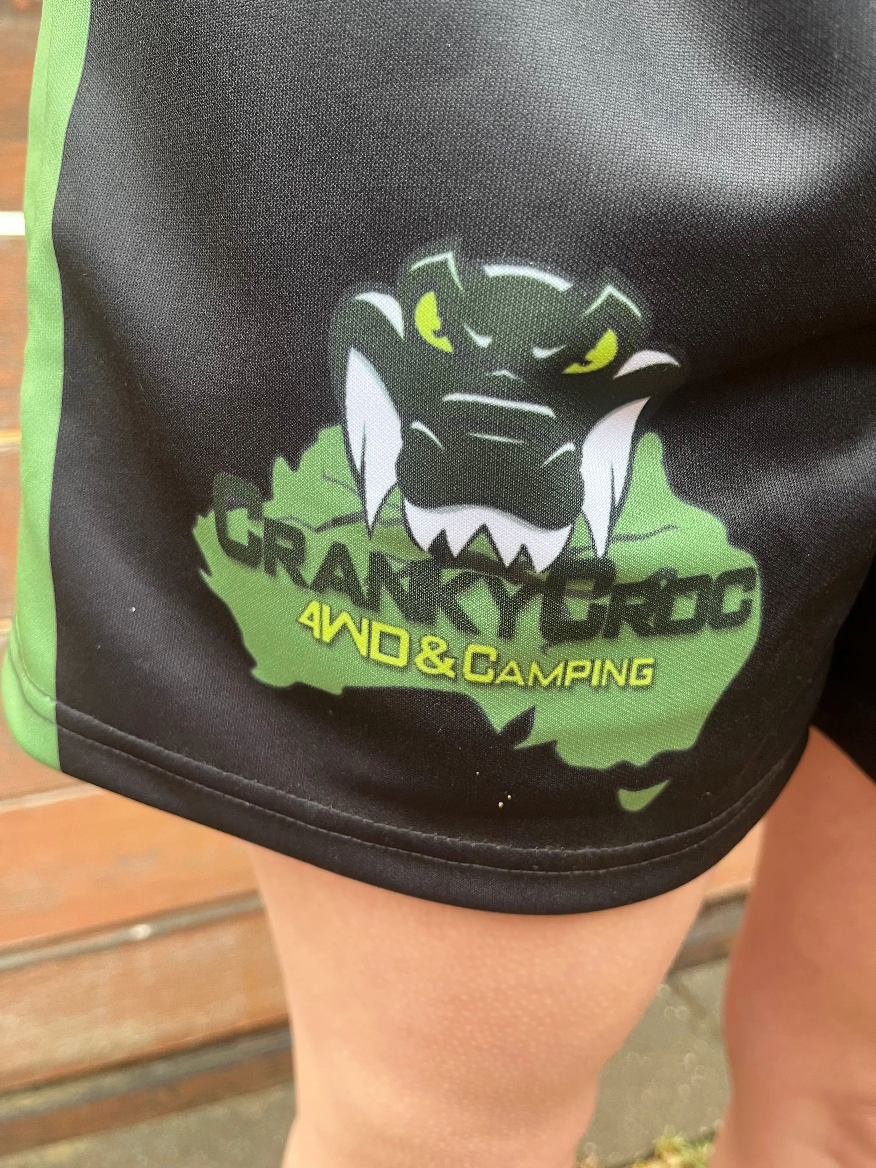 Footy Shorts with Zippered Pockets