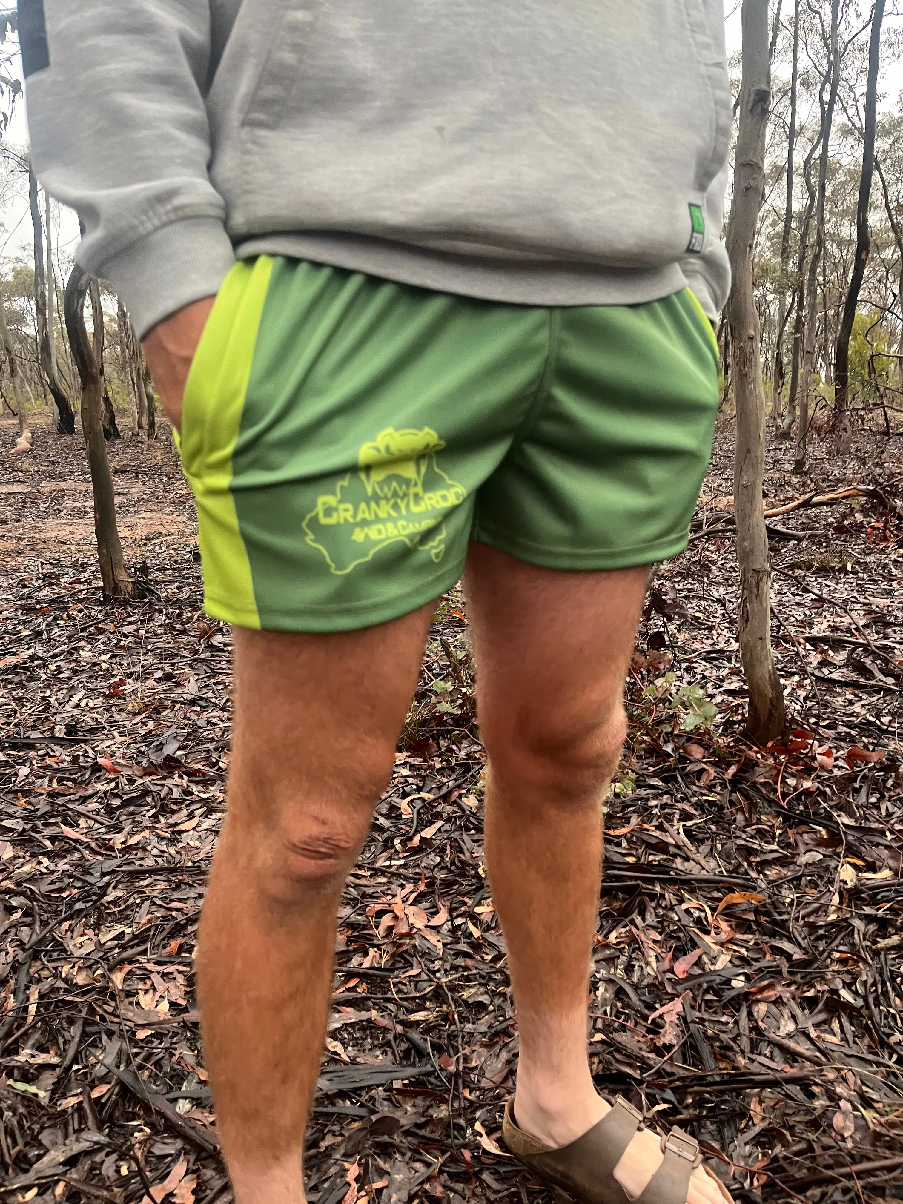 Footy Shorts with Zippered Pockets