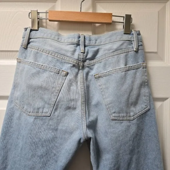 Frame Hurley Cropped Jeans Light Blue Denim