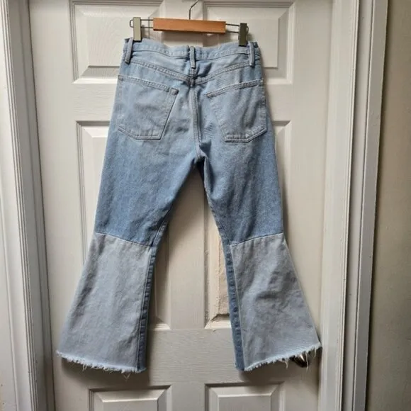 Frame Hurley Cropped Jeans Light Blue Denim