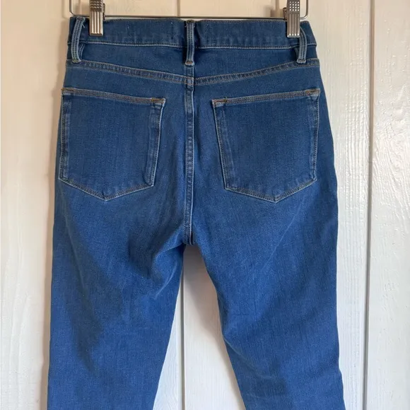 FRAME Le High Blue Skinny Jeans