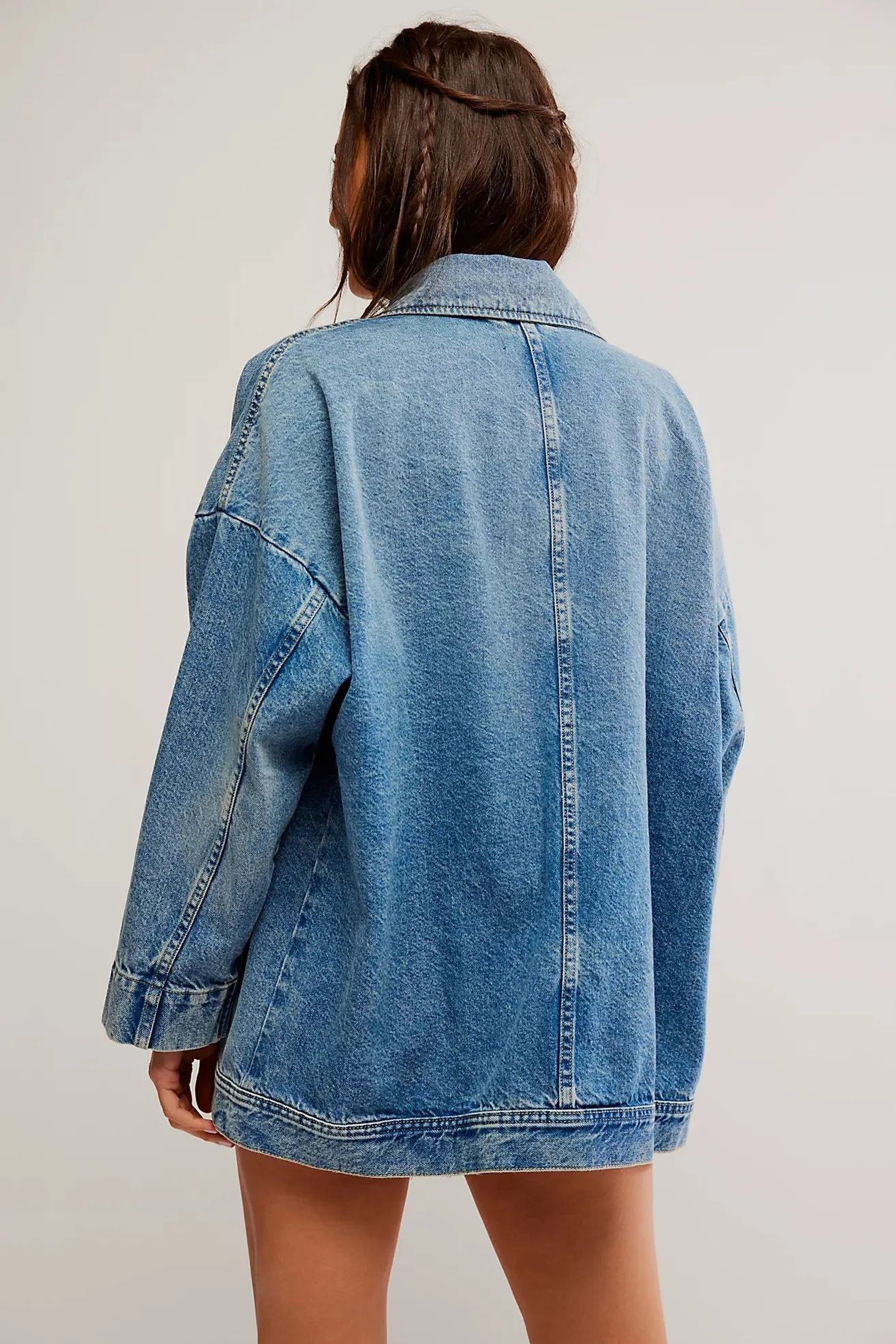 free people: avery denim jacket-got the blues